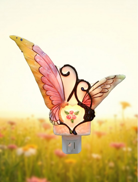 Porcelain Butterfly Night Light with Gift Box Porcelain Butterfly Night Light with Gift Box